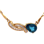 K18 トパーズ・ダイヤモンド ネックレス/ネックレストップ 1.07 ct