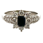 Pt･Pm900 アレキサンドライト・ダイヤモンド リング 0.5・D0.83ct