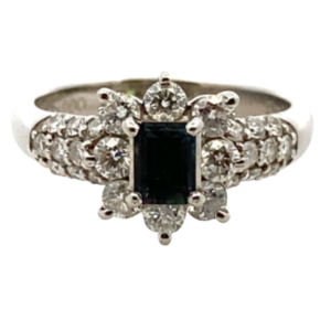 Pt･Pm900 アレキサンドライト・ダイヤモンド リング 0.5・D0.83ct