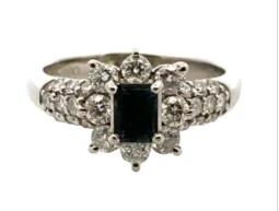 Pt･Pm900 アレキサンドライト・ダイヤモンド リング 0.5・D0.83ct