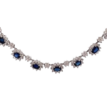 Pt･Pm900 サファイア・ダイヤモンド ネックレス/ペンダントトップ 11.54・8.88 ct