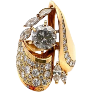 K18 ダイヤモンド リング 2.31・1.65ct