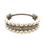 K18 パール・ダイヤモンド ブレスレット