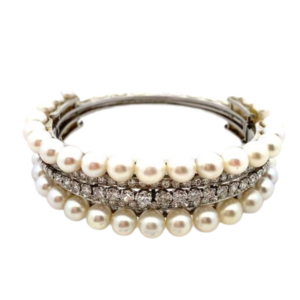 K18 パール・ダイヤモンド ブレスレット