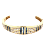 K18 ダイヤ・サファイヤ ブレスレット/バングル S2.24・D2.85 ct