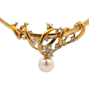 K18 パール・ダイヤモンド ネックレス/ネックレストップ