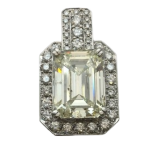 Pt900 ダイヤモンド ネックレス/ペンダントトップ 10.101ct 1.24 ct