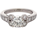 Pt･Pm950 ダイヤモンド リング 0.91ct