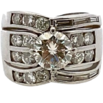 Pt・Pm900 ダイヤモンド リング 2.214・2.27ct