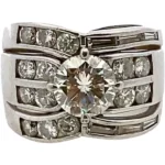 Pt･Pm900 ダイヤモンド リング 2.214・2.27ct