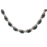 K18WG アレキサンドライトキャッツアイ・ダイヤモンド ネックレス/ペンダントトップ 21.0・D2.1 ct