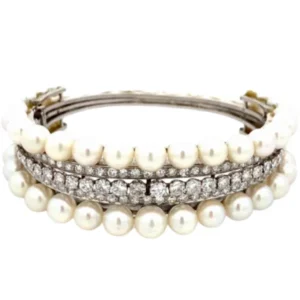 K18 パール・ダイヤモンド ブレスレット