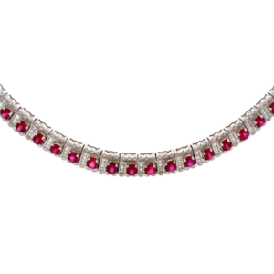 K18 ルビー・ダイヤモンド ネックレス/ペンダントトップ 7.50・3.40ct