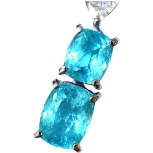 Pt･Pm900 パライバトルマリン・ダイヤモンド 1.61・D0.22ct