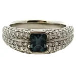 Pt･Pm900 アレキサンドライト・ダイヤ 0.8・0.8ct