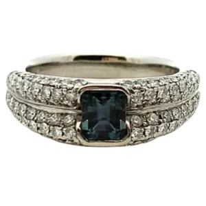 Pt･Pm900 アレキサンドライト・ダイヤ 0.8・0.8ct