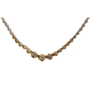 Pt850/K18[Ptﾒｲﾝ] ダイヤモンド ネックレス/ペンダントトップ 7ct