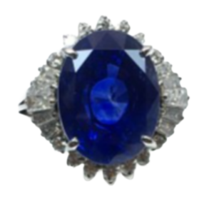 Pt･Pm900 サファイア・ダイヤモンド リング 0.83 ct