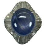 Pt･Pm900 スターサファイア・ダイヤモンド リング 10.92 ct D1.68 ct