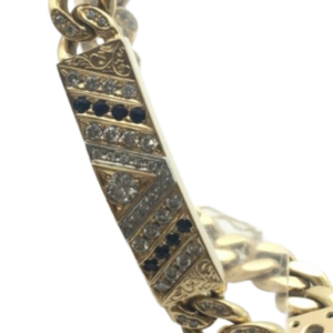 K18Pt900 サファイア・ダイヤモンド ブレスレット/バングル