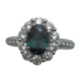 Pt･Pm900 ブラジル産アレキサンドライト・ダイヤモンド リング 1.13 ct D1.14 ct