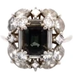 Pt･Pm900 アレキサンドライト・ダイヤモンド リング A1.37・D1.81ct