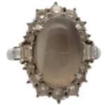 Pt･Pm900 シリマナイト・ダイヤモンド リング 7.419・D1.22ct