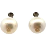 Pt･Pm900 パール・ダイヤモンド ピアス イヤリング