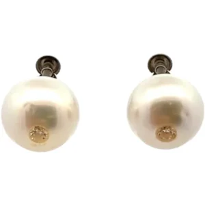 Pt･Pm900 パール・ダイヤモンド ピアス イヤリング