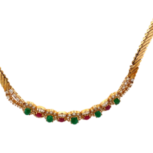 K18 エメラルド・ルビー・ダイヤモンド ネックレス/ペンダントトップ E4.93・R2.65・6.12ct