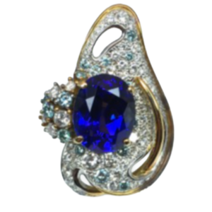 Pt900/K18[Kﾒｲﾝ] タンザナイト・ダイヤモンド リング T13.16 ct D3.16 ct