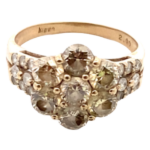 K18WG ダイヤモンド リング 2ct