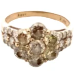 K18WG ダイヤモンド リング 2ct