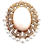 K18 サンゴ・多色石 D0.88ct