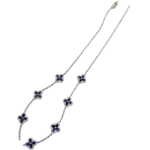 Pt･Pm850 アレキサンドライト・ダイヤモンドネックレス 4.78・D3.30ct