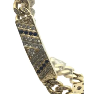 K18Pt900 サファイア・ダイヤモンド ブレスレット/バングル