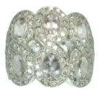 K18 モルガナイト・ダイヤ リング 3.59・D1.29 ct