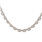 K18WG ダイヤモンド ネックレス/ペンダントトップ 10ct