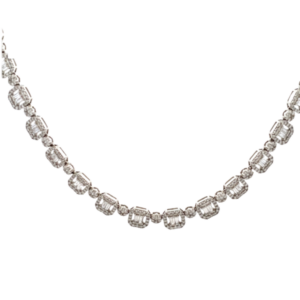 K18WG ダイヤモンド ネックレス/ペンダントトップ 10ct