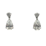 Pt･Pm900 ダイヤモンド ピアス/イヤリング 1.01・1.02 ct 0.1・0.1 ct