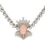 K18 ピンク石・ダイヤモンド ネックレス/ペンダントトップ D7.78・D4.88ct