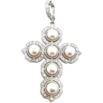 Pt・Pm900 パール・ダイヤモンド D0.737ct