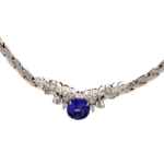 K18 タンザナイト・ダイヤモンド ネックレス/ペンダントトップ 6.25・D2.48ct