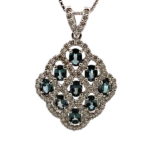 Pt850/Pt900 アレキサンドライト・ダイヤ 2.13・1.2ct