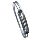 K18WG ブラックダイヤ・ダイヤ ブレスレットバングル 0.22・D0.44 ct