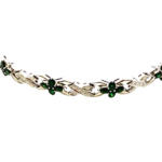 K18WG ガーネット・ダイヤモンド ネックレス/ペンダントトップ 13.04・D2.46ct