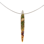 ミキモト K18 ガーネット・ダイヤ　 G2.62・D1.00・0.49ct