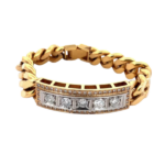 K18/Pt900 ダイヤモンドブレスレット 3.64・1.04ct