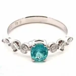 Pt･Pm900 パライバトルマリン ダイヤモンド 0.5ct 0.33ct