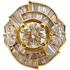 K18 ダイヤモンド リング 2.034・D3.17ct